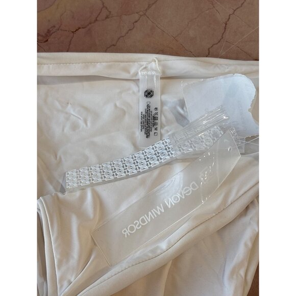 DEVON WINDSOR Cici Bikini Bottoms in Ivory Shell Medium New Womens Swimsuit - Picture 9 of 14